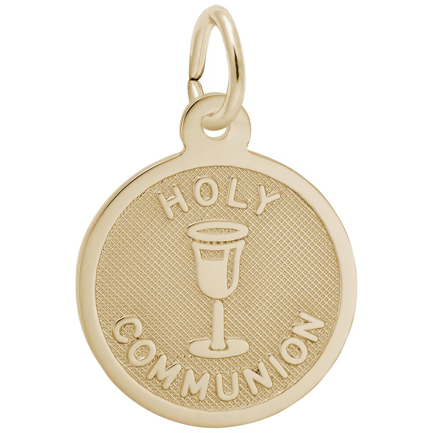 Sterling Silver Holy Communion Charm - 14mm x 14mm