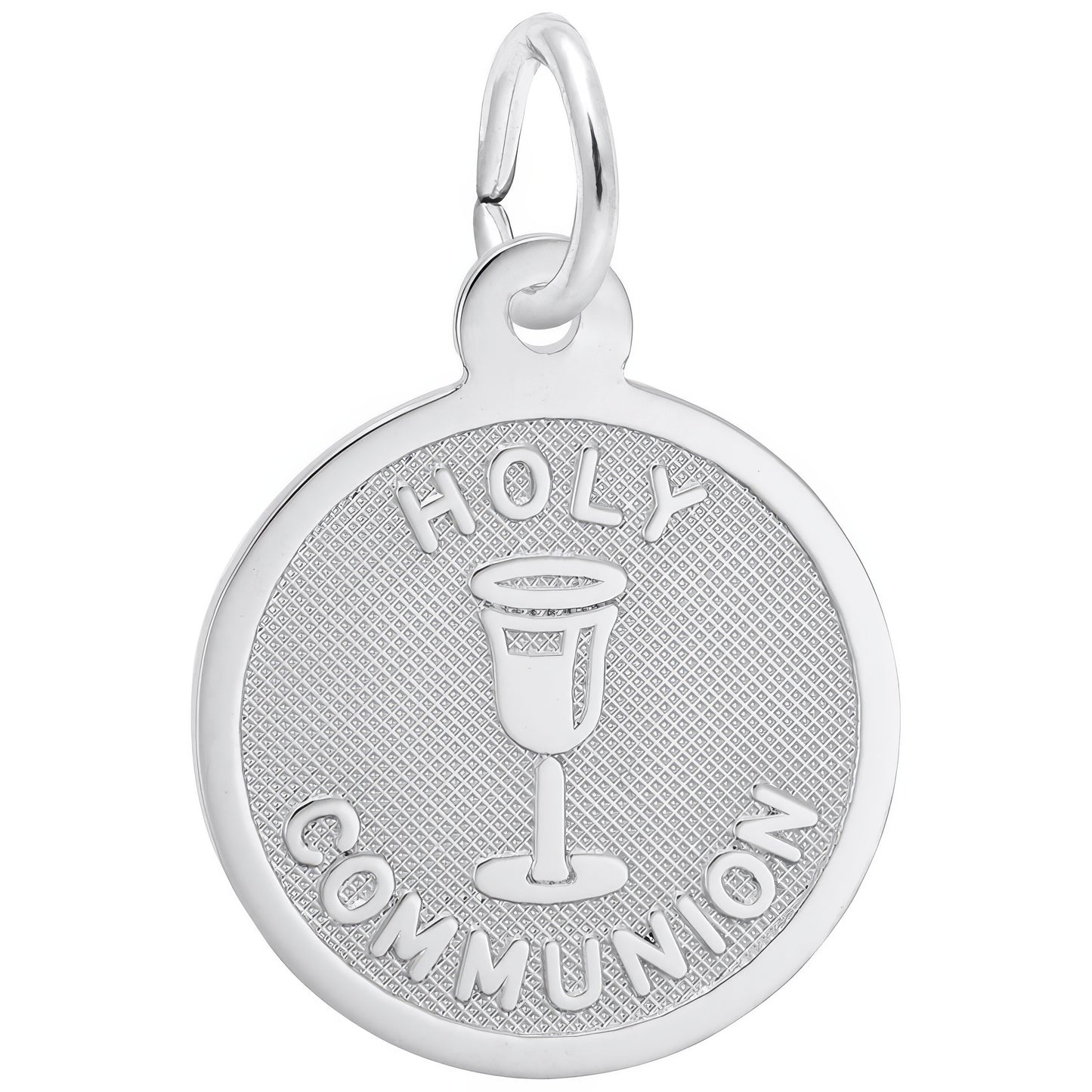 Sterling Silver Holy Communion Charm - 14mm x 14mm