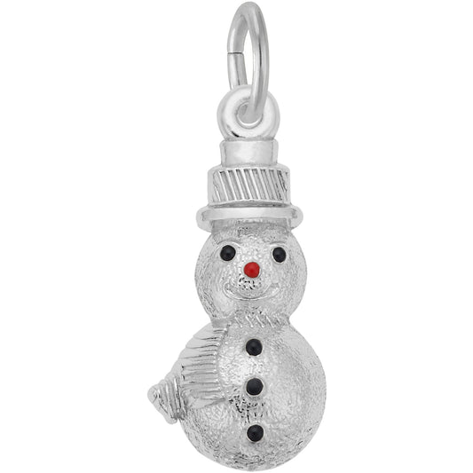 Sterling Silver Snowman Charm