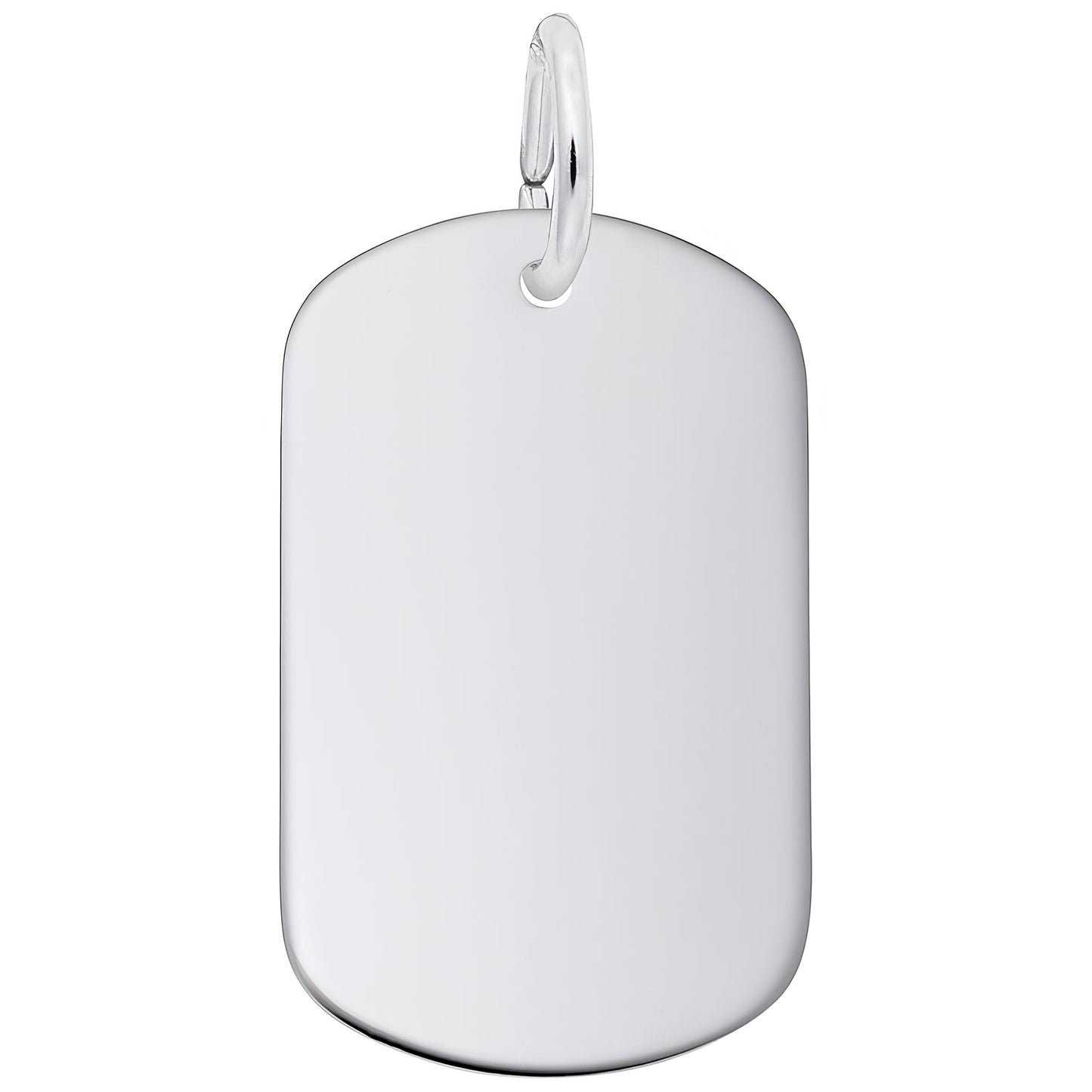 Sterling Silver Dog Tag Charm
