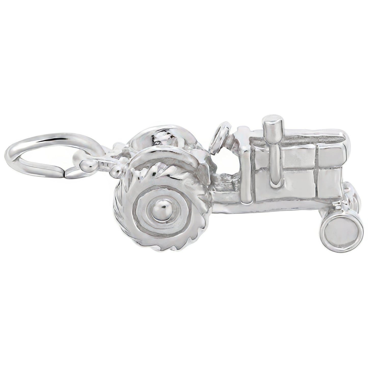 Tractor Charm - Metal - Sterling Silver
