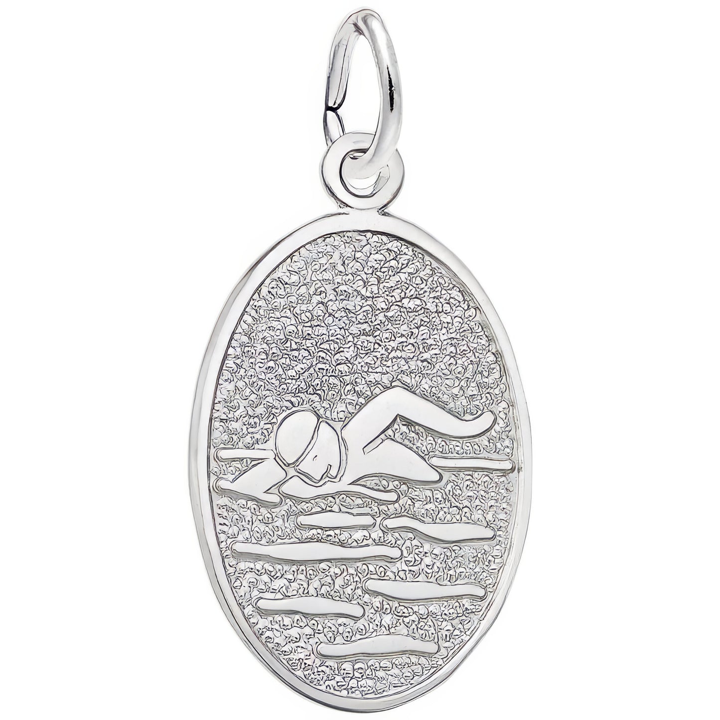 Charms Sterling Silver Swimmer Charm