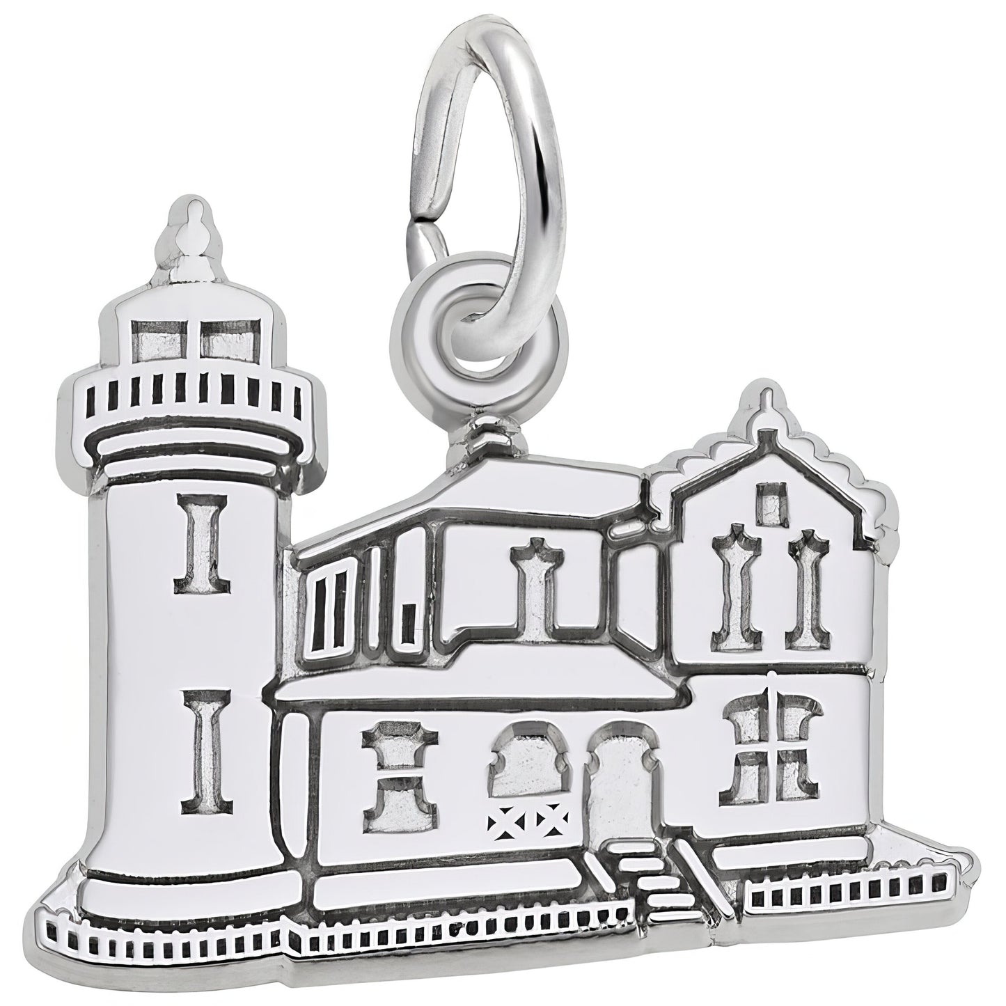 Admiralty Head, WA Lighthouse Charm - Metal - Sterling Silver