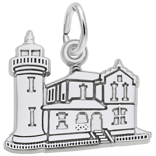 Admiralty Head, WA Lighthouse Charm - Metal - Sterling Silver