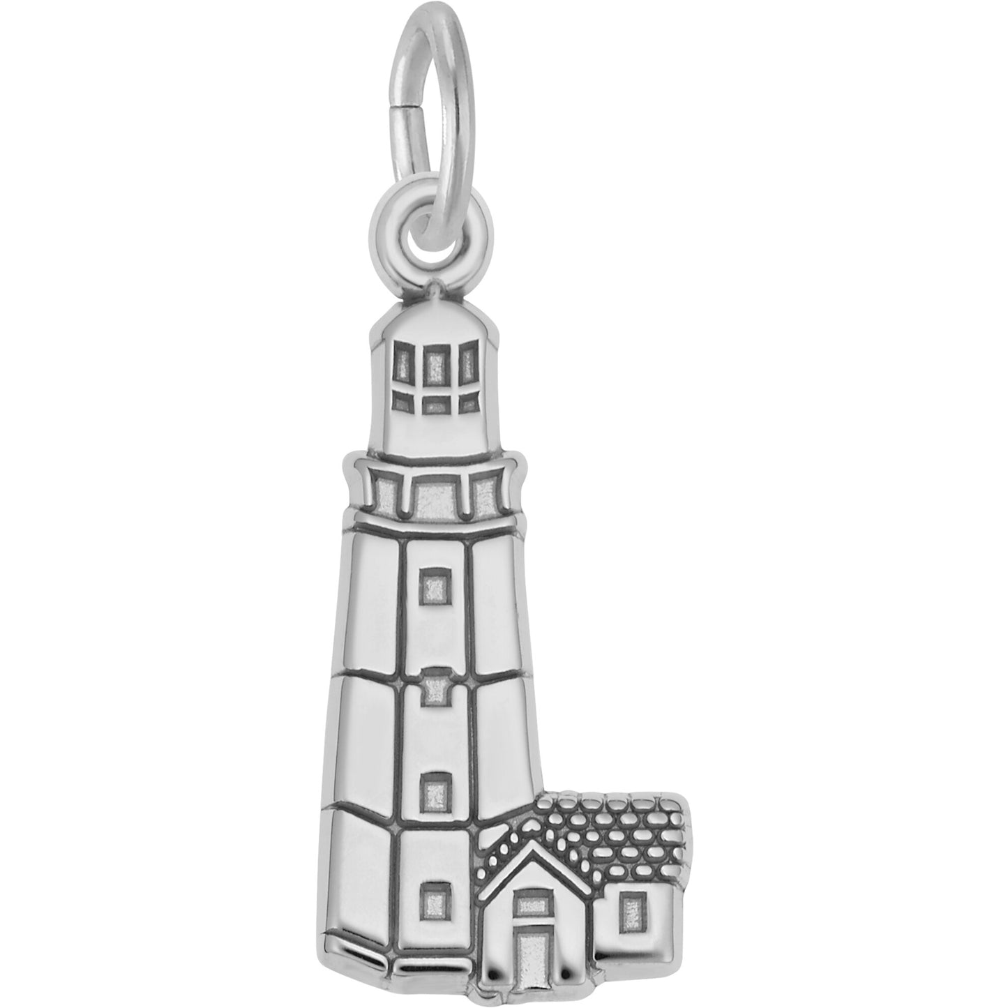 Montauk Point, NY Lighthouse Charm - Metal - Sterling Silver