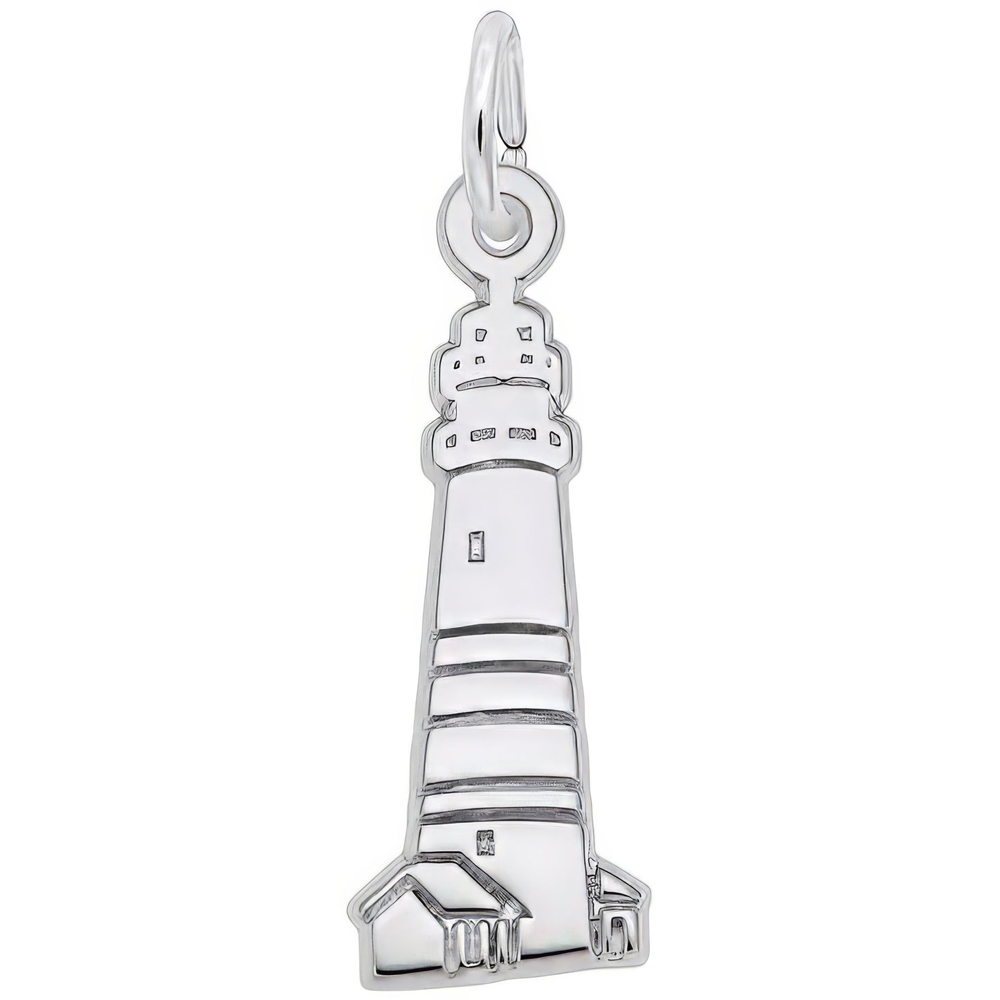 Boston Harbor Lighthouse Charm - Metal - Sterling Silver