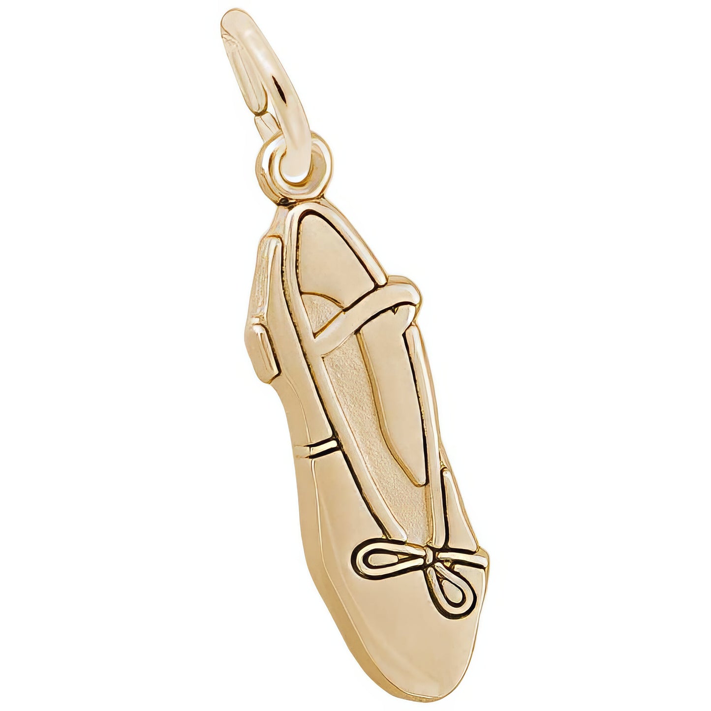 Ballet Shoe Charm, Sterling Silver