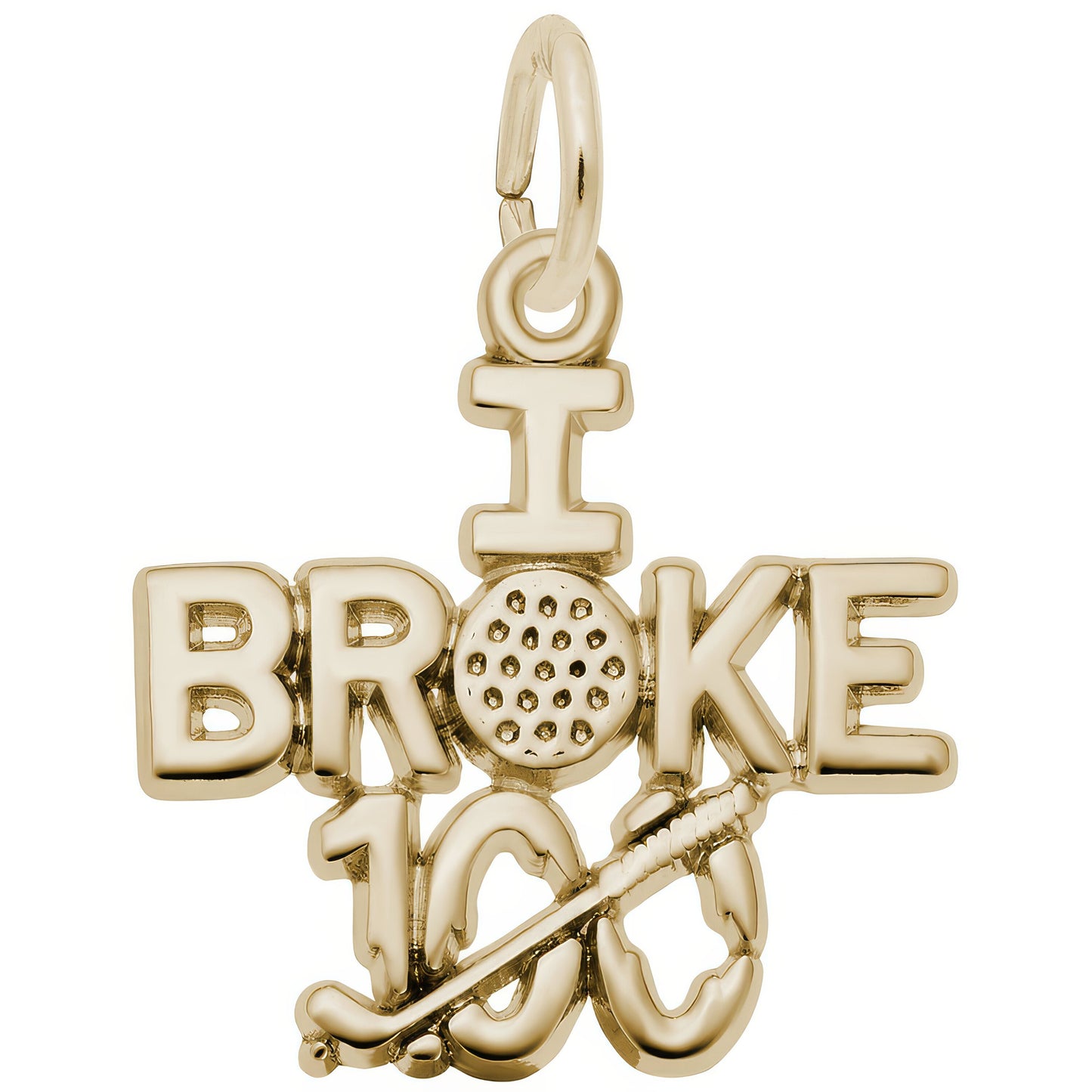 I Broke One Hundred Charm - Metal - Sterling Silver