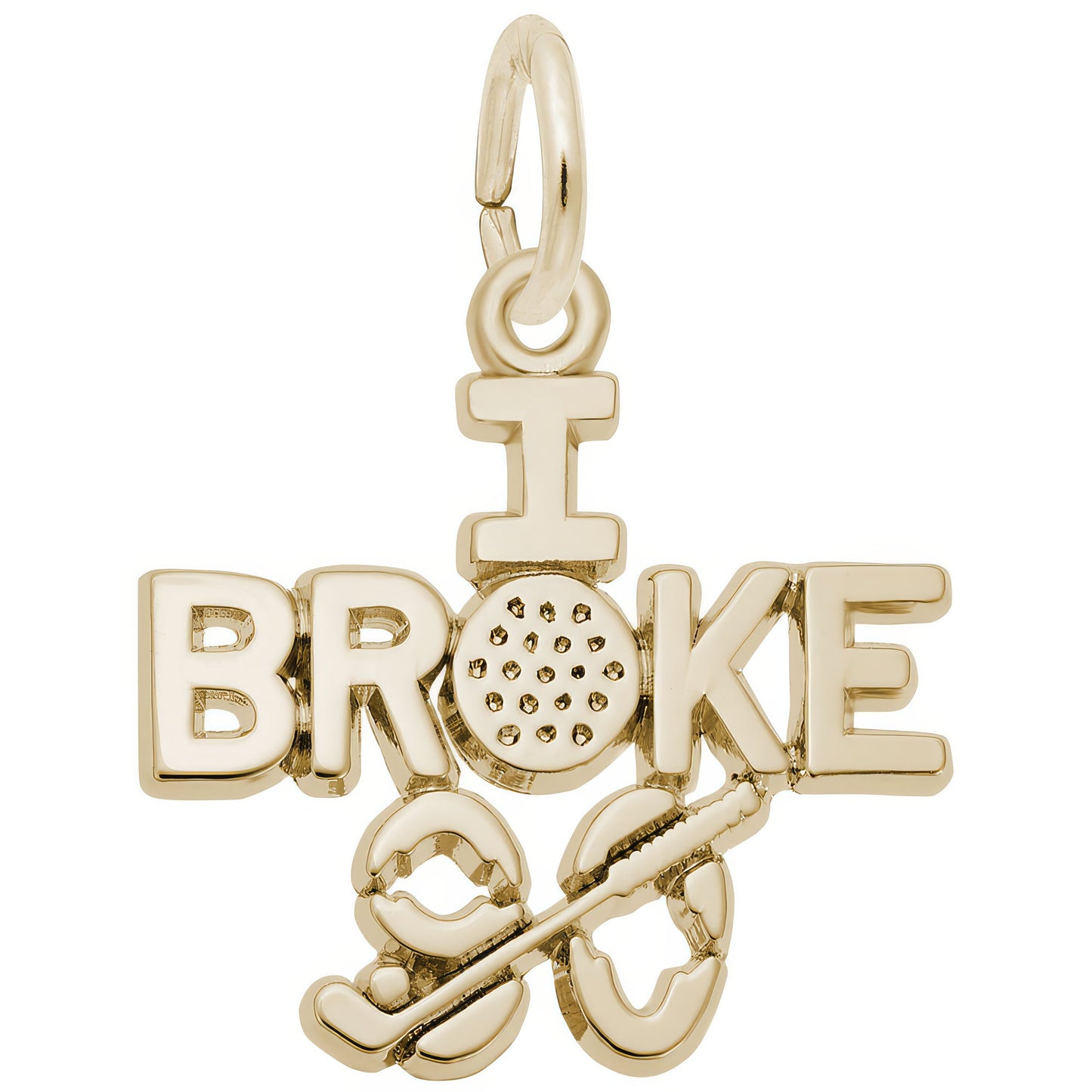 I Broke Ninety Charm - Metal - Sterling Silver