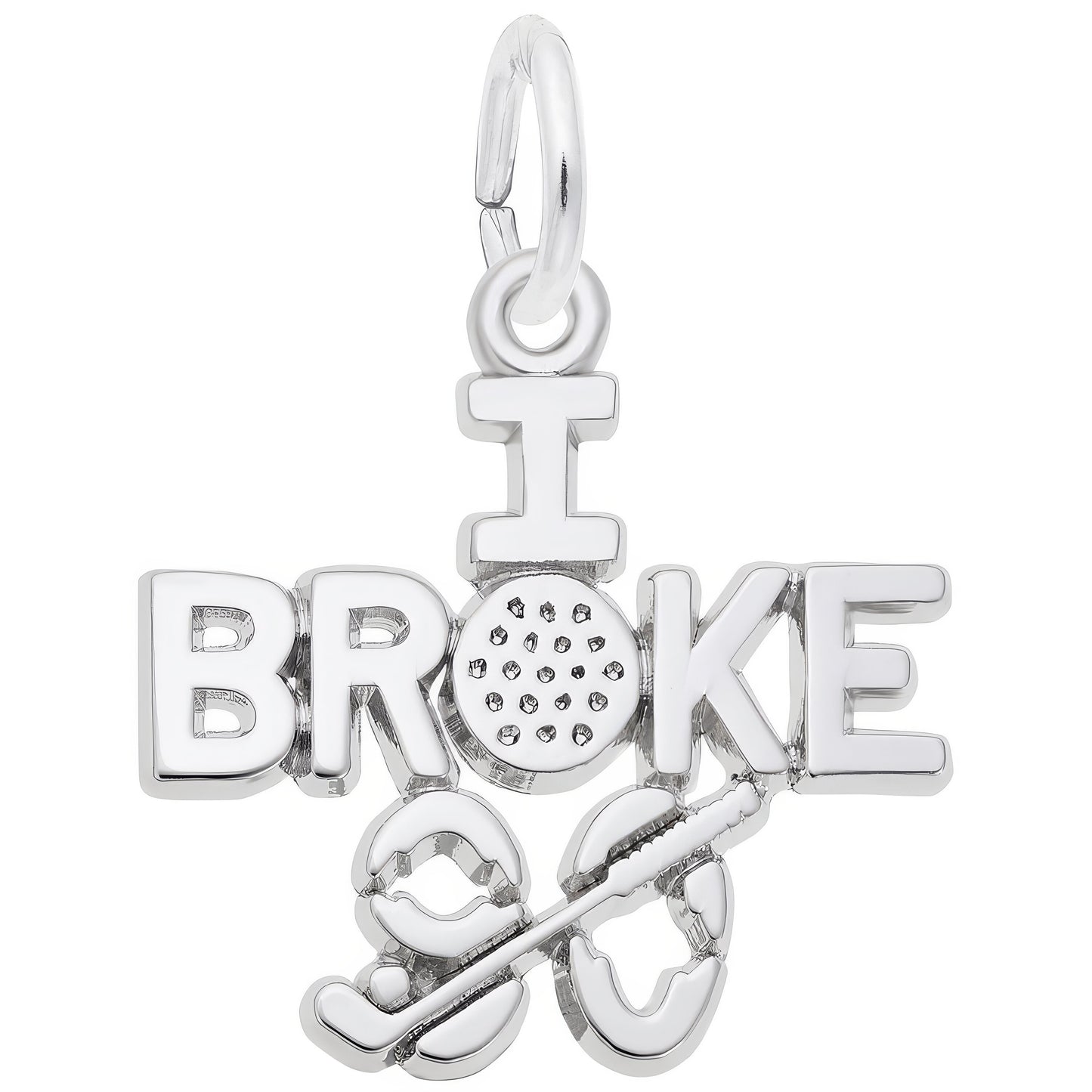 I Broke Ninety Charm - Metal - Sterling Silver