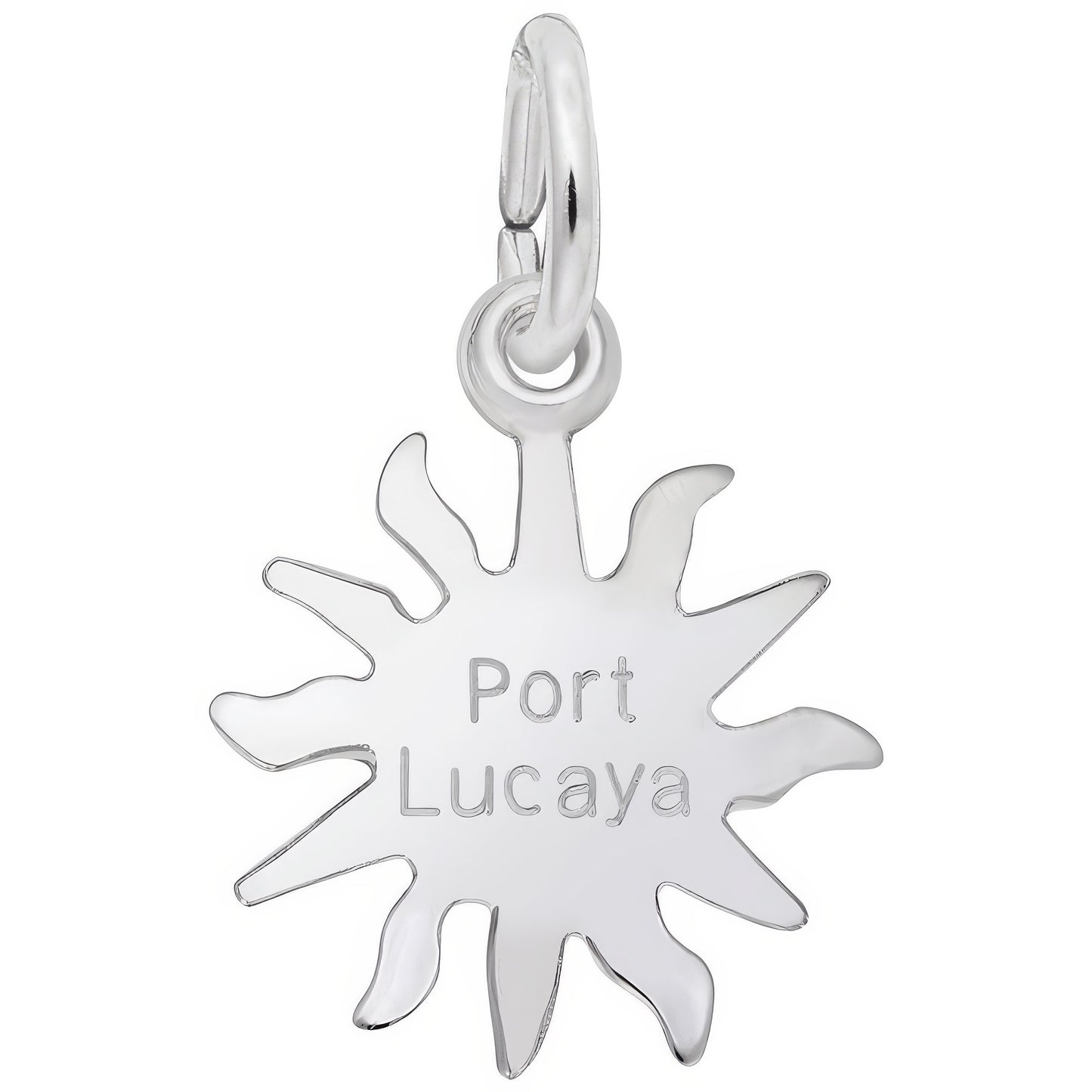 Port Lucaya Sun Small Charm - Metal - Sterling Silver