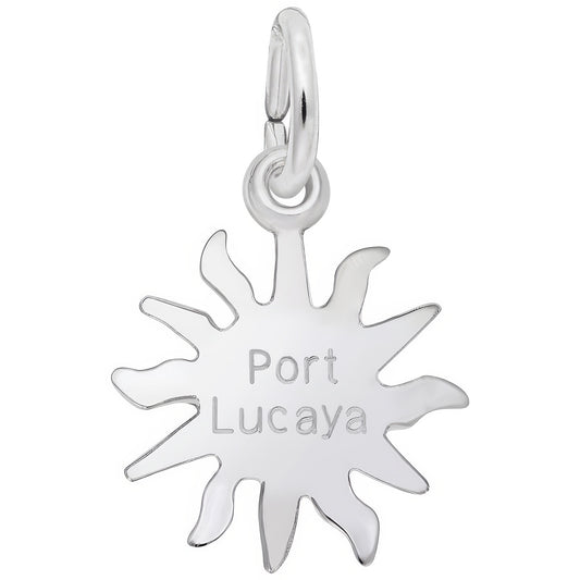 Port Lucaya Sun Small Charm - Metal - Sterling Silver