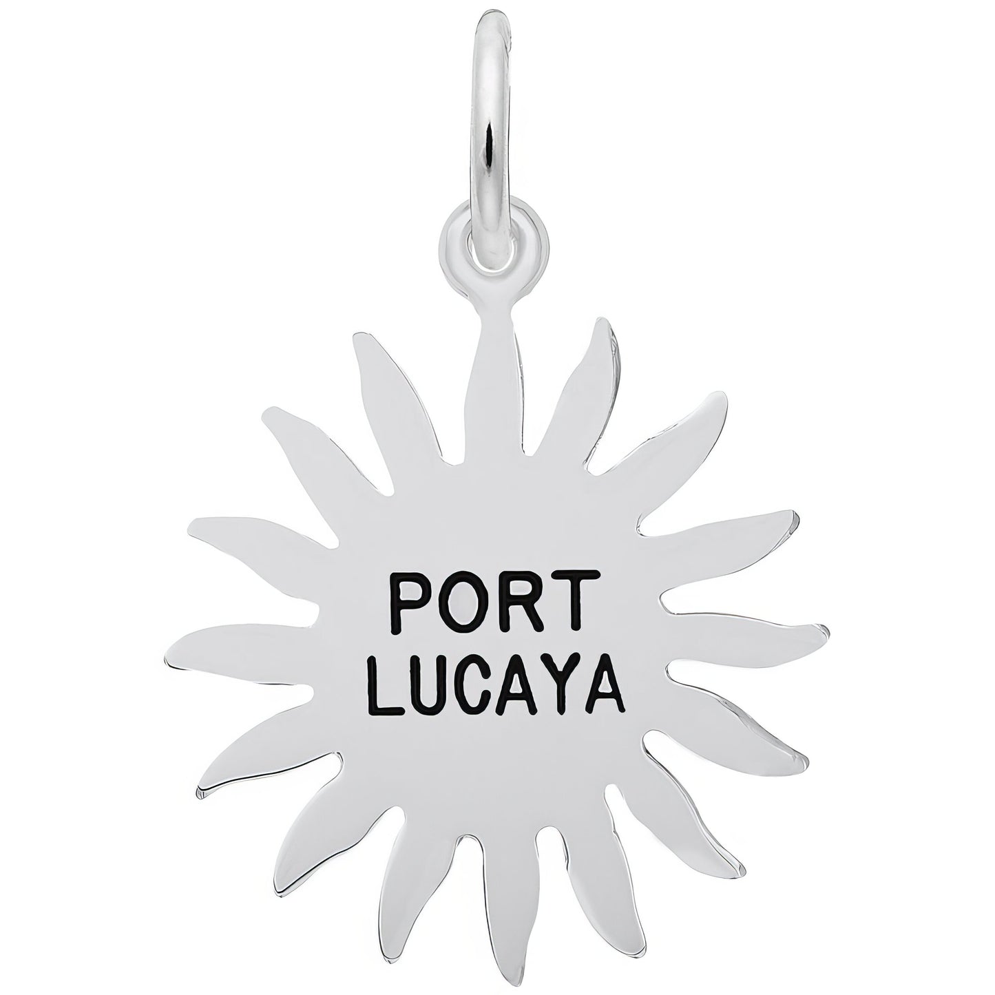 Port Lucaya Sun Large Charm - Metal - Sterling Silver