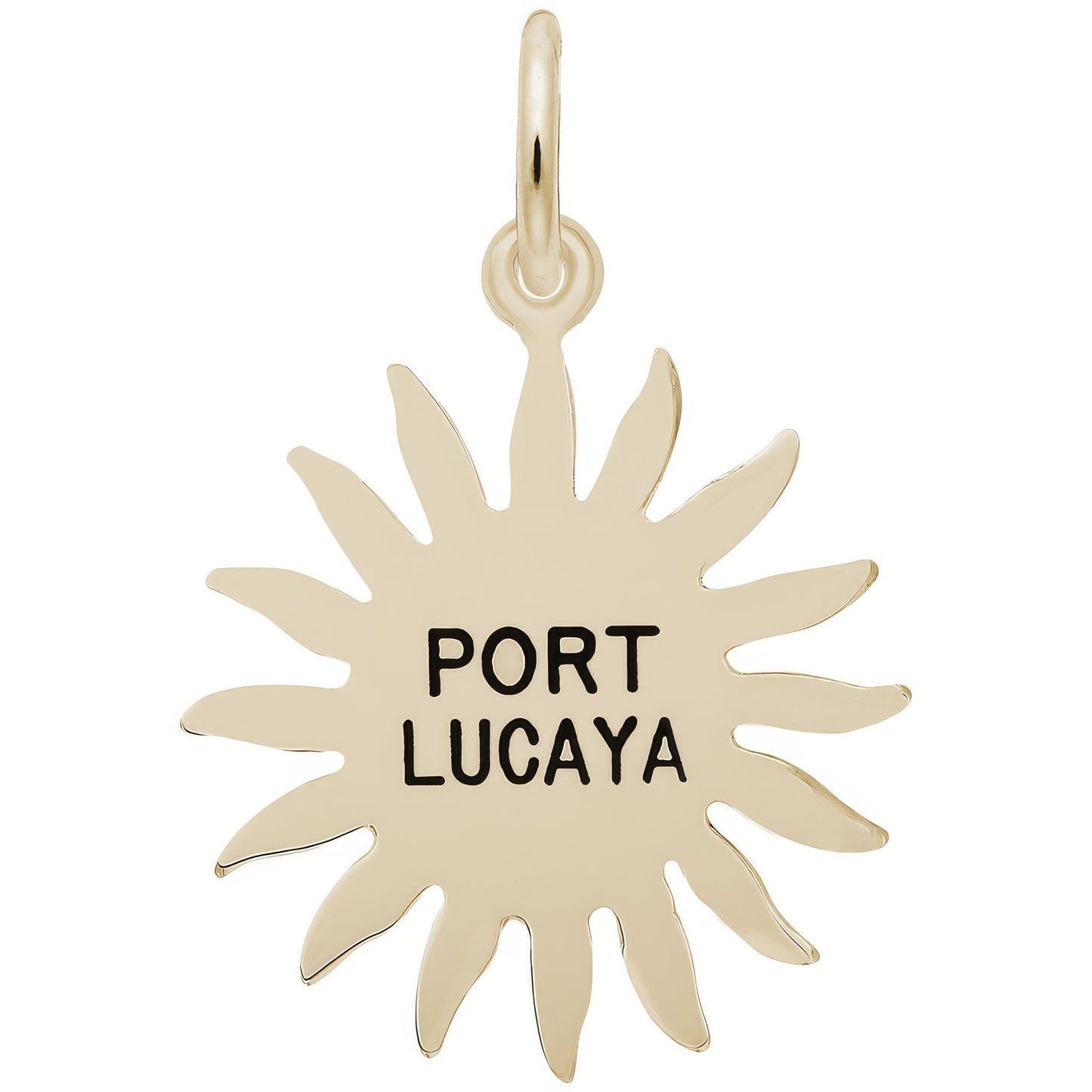 Port Lucaya Sun Large Charm - Metal - Sterling Silver