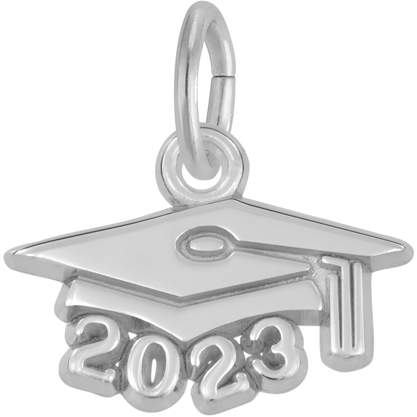 Graduation Cap 2023 Charm, Sterling Silver