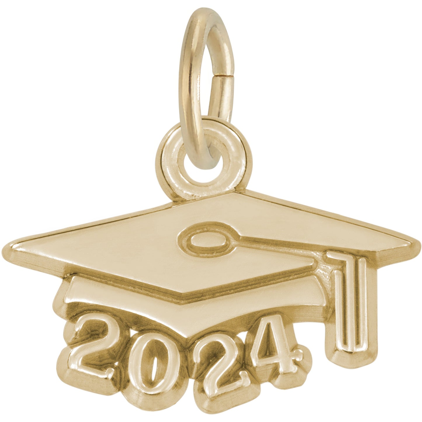 Graduation Cap 2024 Charm, Sterling Silver