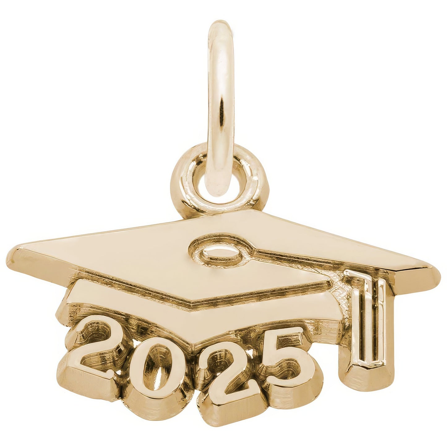 Graduation Cap 2025 Charm, Sterling Silver