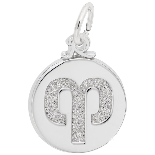 Aries Symbol of The Sky Charm - Metal - Sterling Silver
