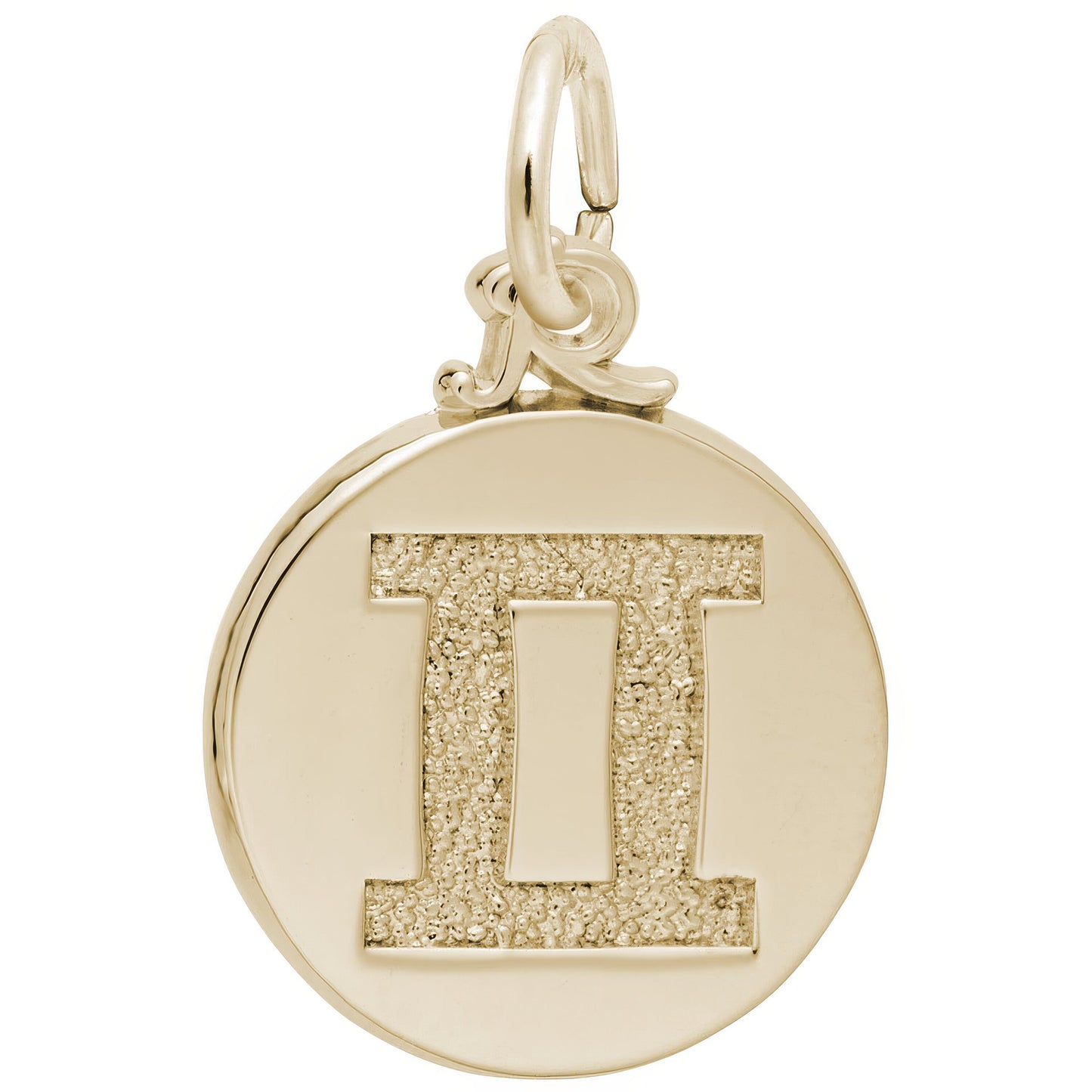 Gemini Symbol of The Sky Charm - Metal - Sterling Silver