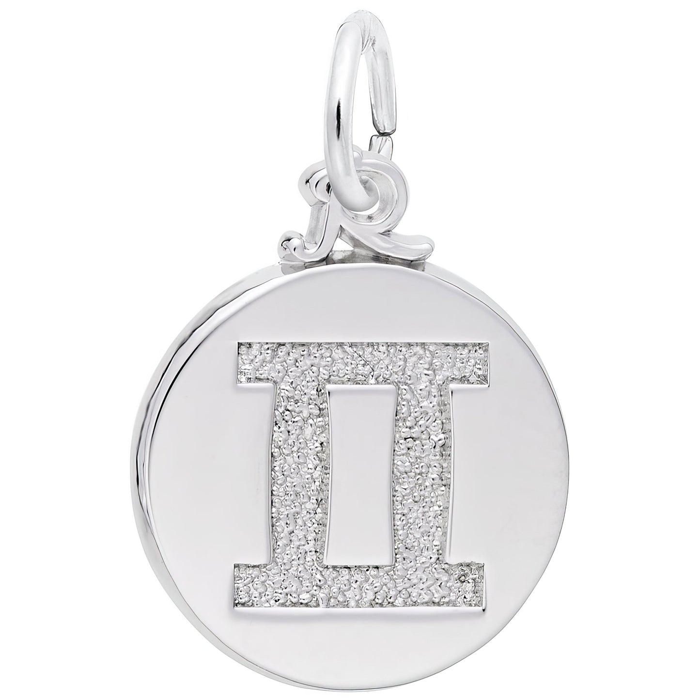 Gemini Symbol of The Sky Charm - Metal - Sterling Silver
