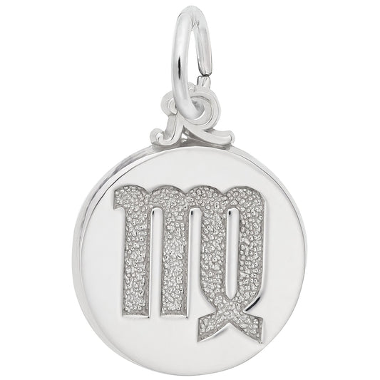 Virgo Symbol of The Sky Charm - Metal - Sterling Silver