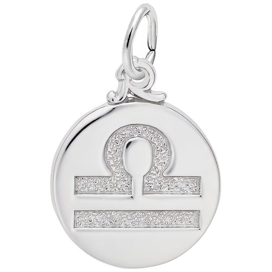 Libra Symbol of The Sky Charm - Metal - Sterling Silver