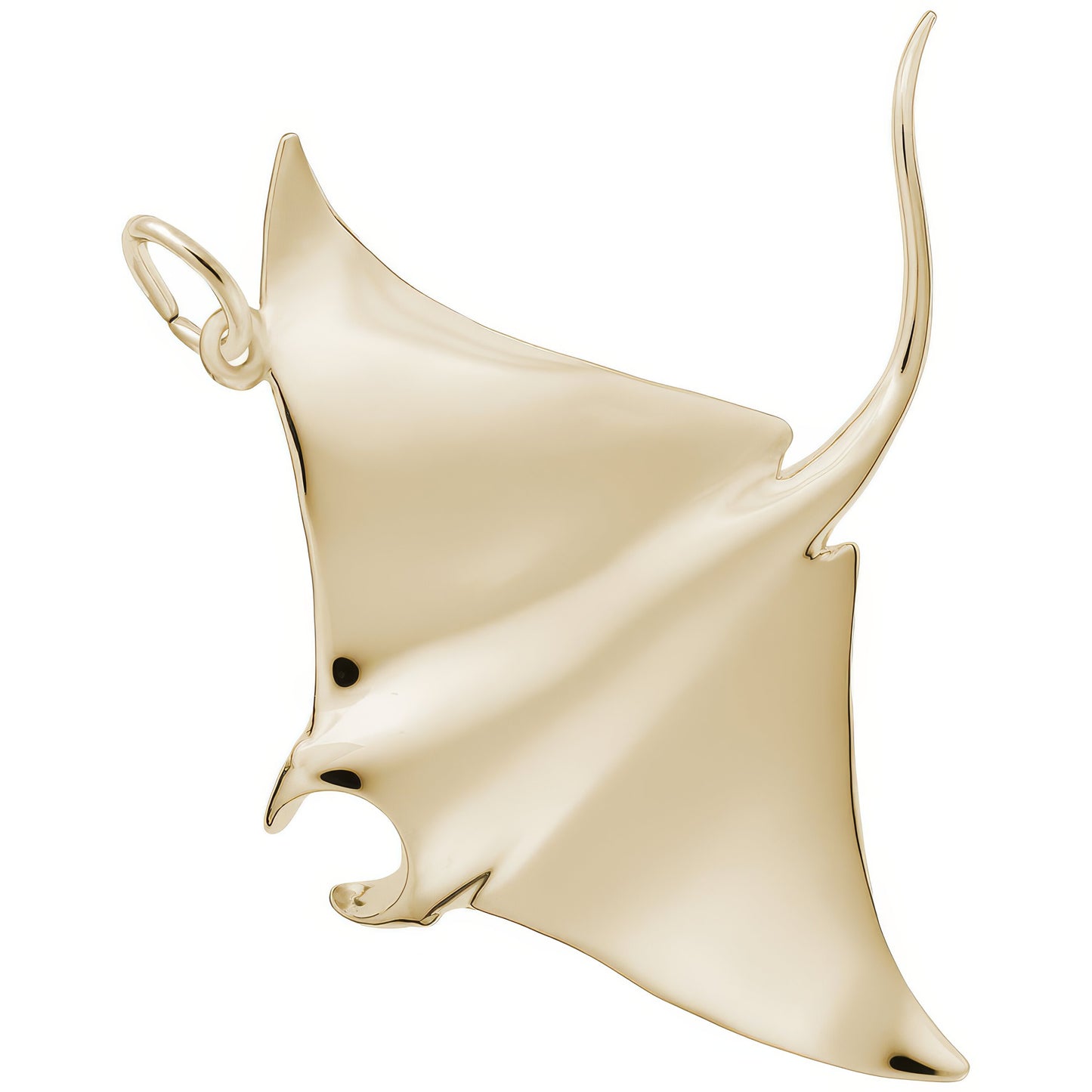 Manta Ray Charm - Metal - Sterling Silver