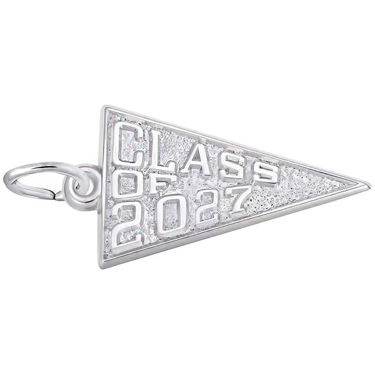 Class of 2027 Charm, Sterling Silver