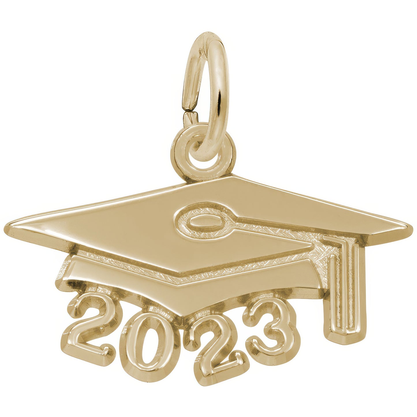 Sterling Silver Large Graduation Cap 2023 Charm