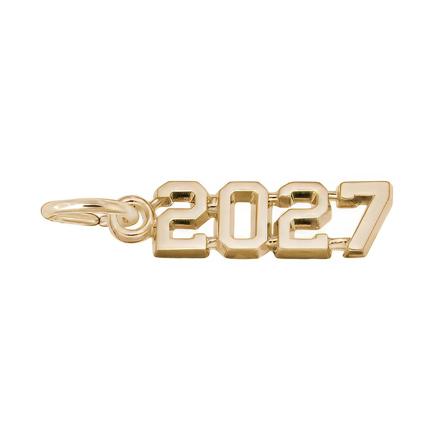 '2027' Charm, Sterling Silver