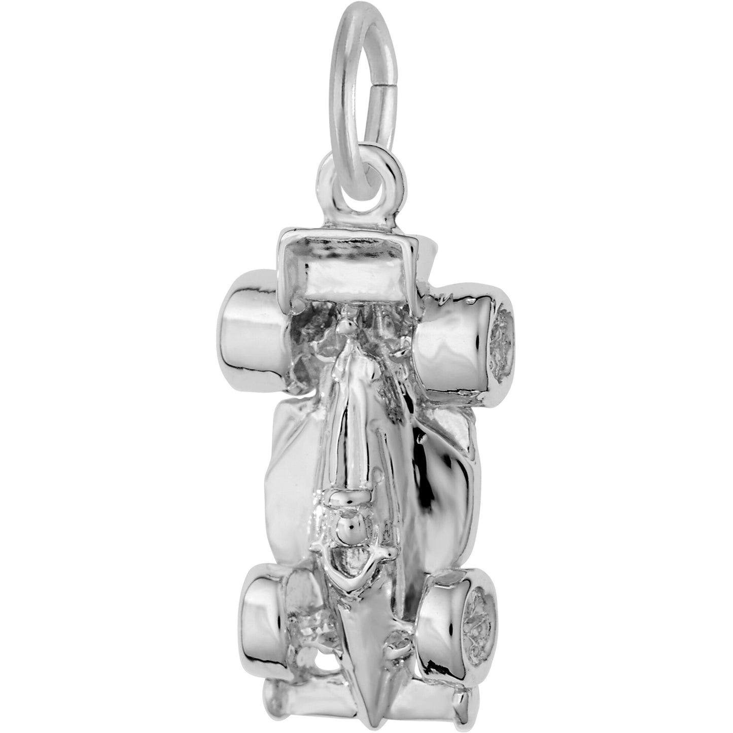 Small Open Wheel Race Car - Metal - Sterling Silver