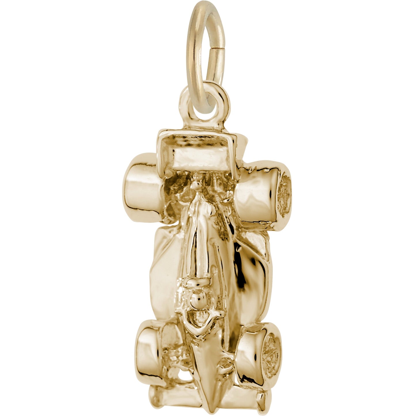 Small Open Wheel Race Car - Metal - Sterling Silver