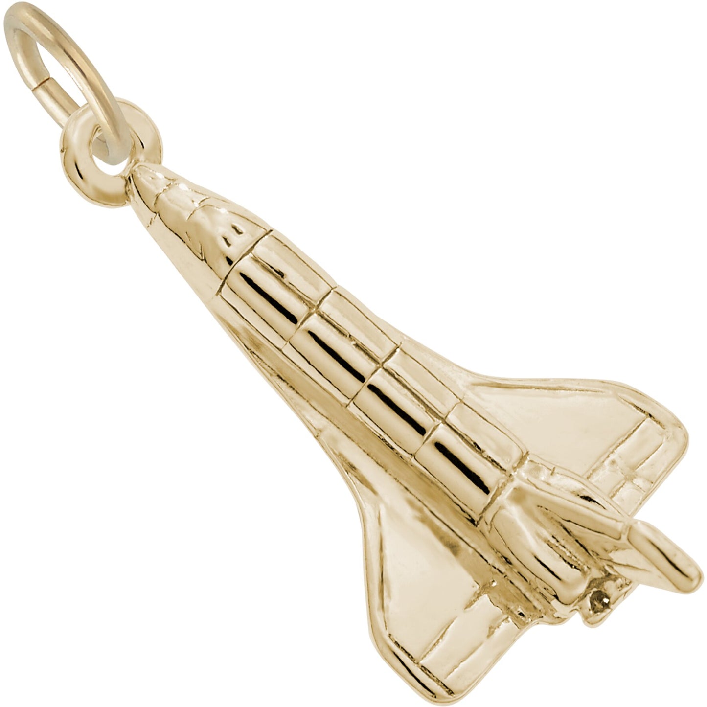Space Shuttle Charm - Metal - Sterling Silver