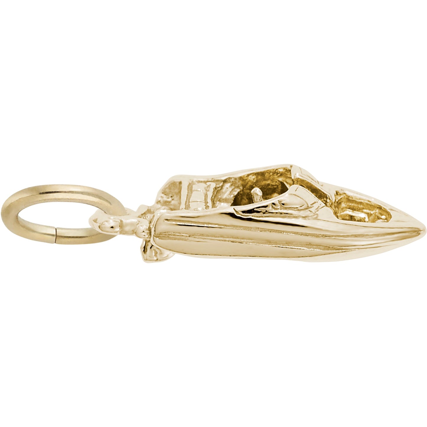 Speedboat Charm - Metal - Sterling Silver
