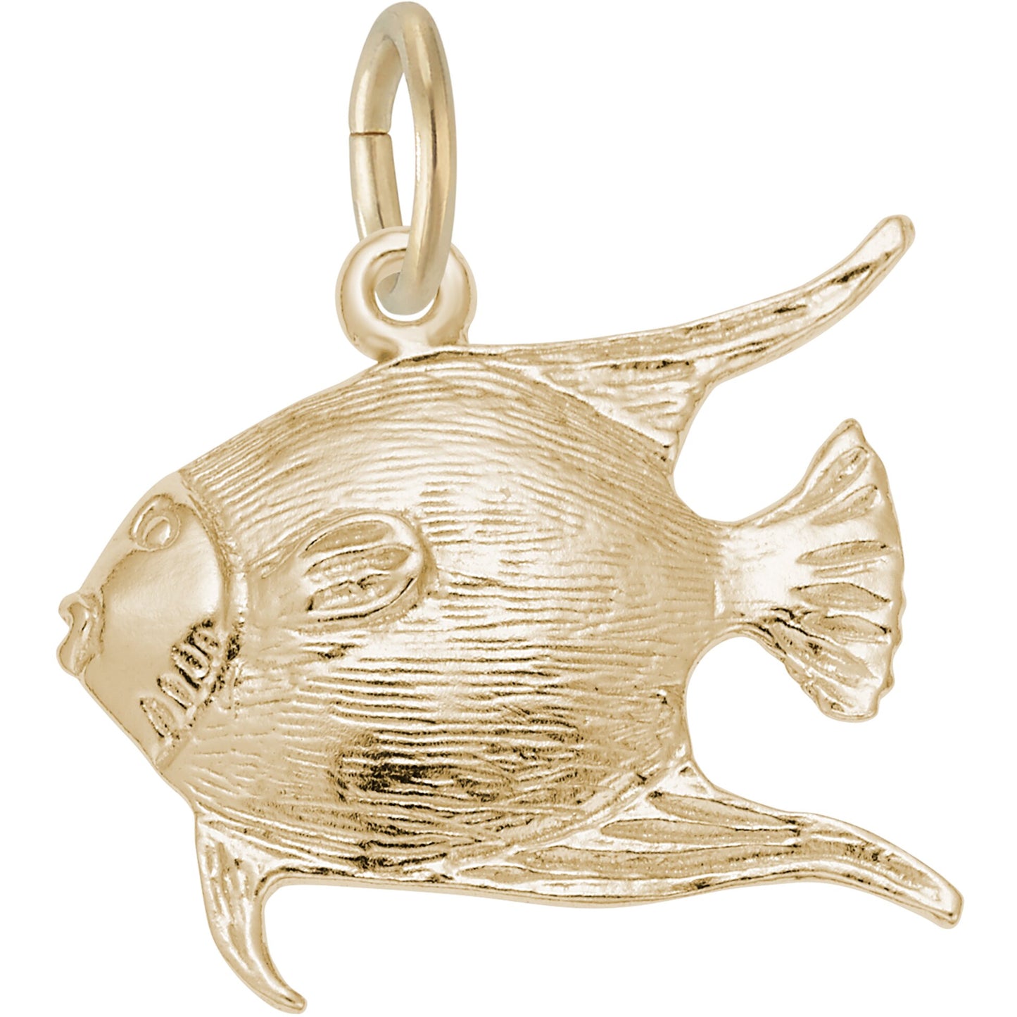 Angelfish Charm - Metal - Sterling Silver