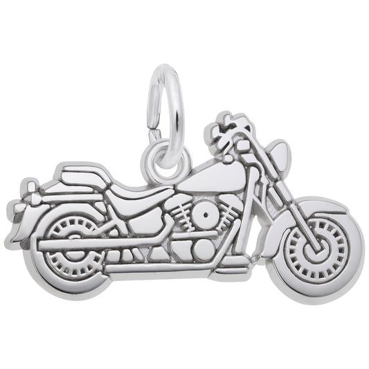 Charms Sterling Silver Motorcycle Charm