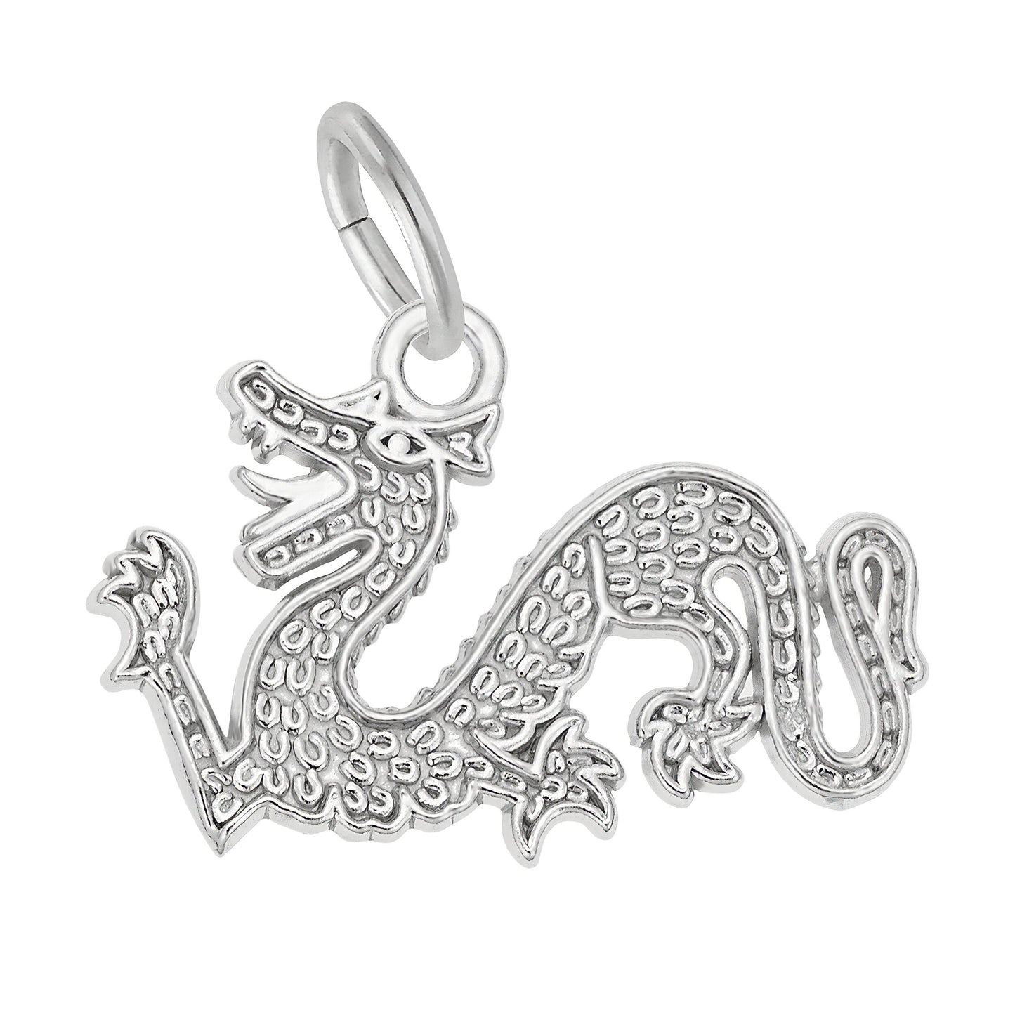 Sterling Silver Chinese Serpent Dragon Charm