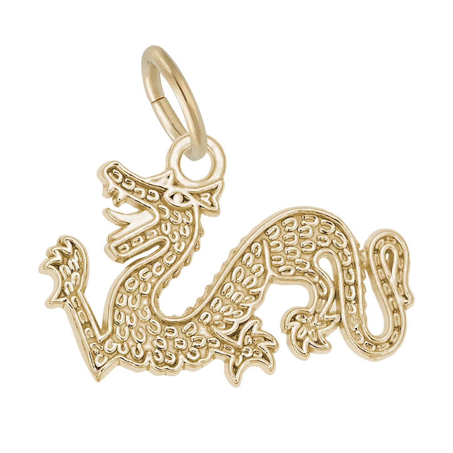 Sterling Silver Chinese Serpent Dragon Charm