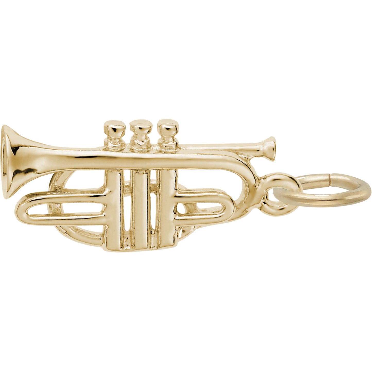 Cornet Charm - Metal - Sterling Silver