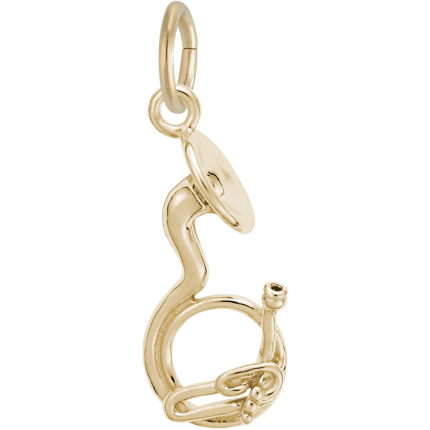 Tuba Charm - Metal - Sterling Silver