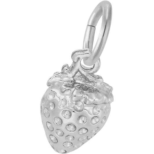Charms Sterling Silver Strawberry Charm