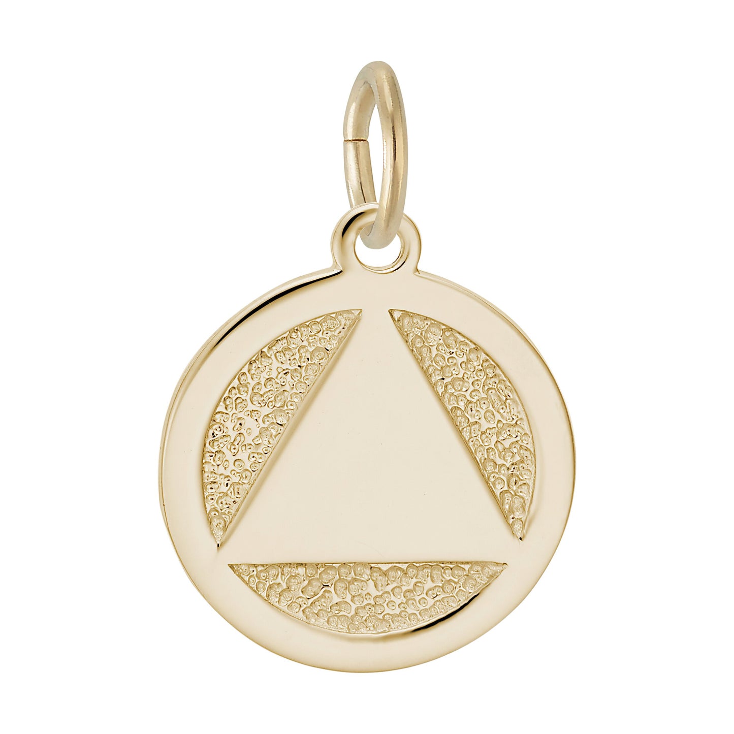 Sterling Silver Aa Symbol Charm - 15mm x 15mm