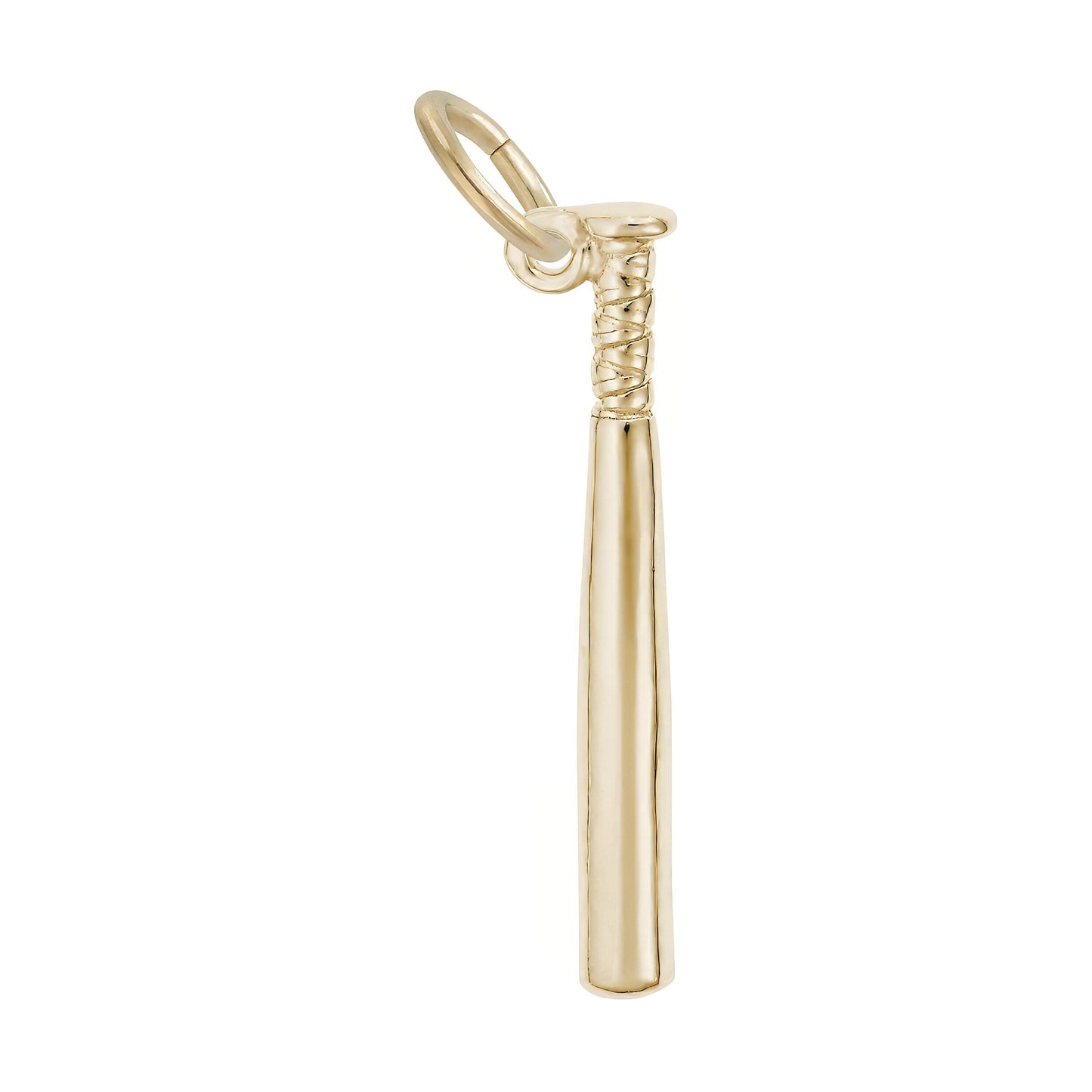 Baseball Bat Charm - Metal - Sterling Silver