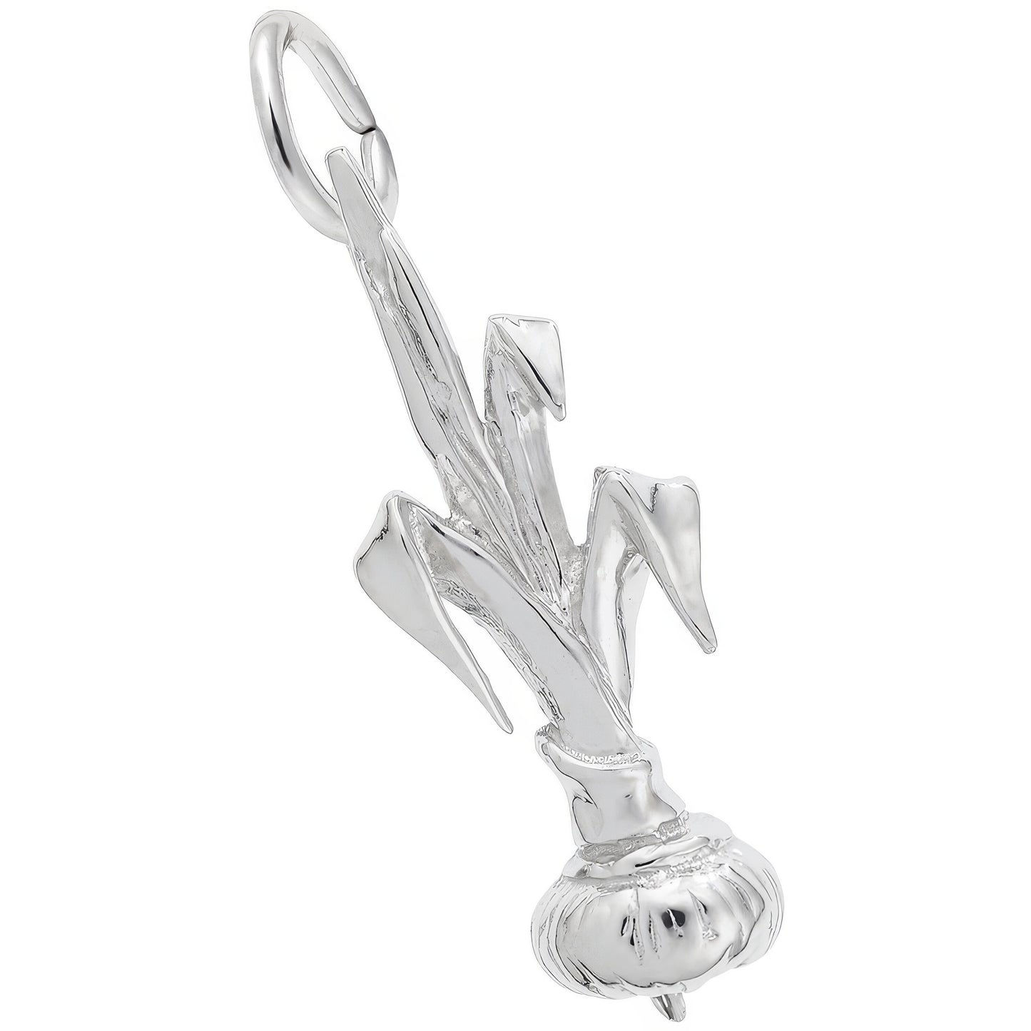 Onion Charm - Metal - Sterling Silver