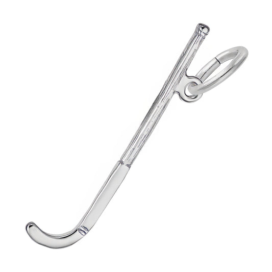 Field Hockey Stick Charm - Metal - Sterling Silver