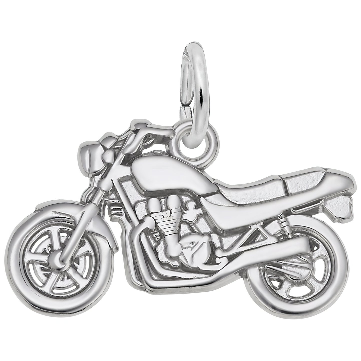 Motorcycle Charm - Metal - Sterling Silver