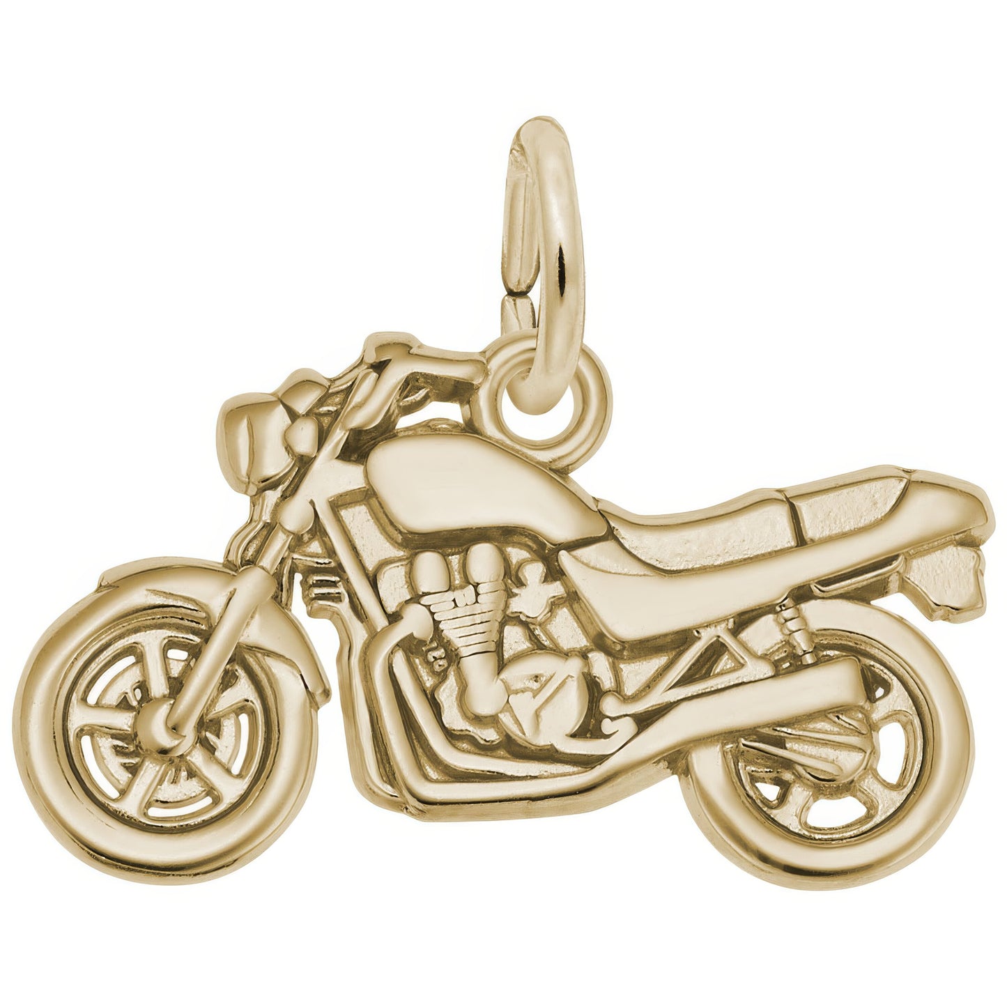 Motorcycle Charm - Metal - Sterling Silver