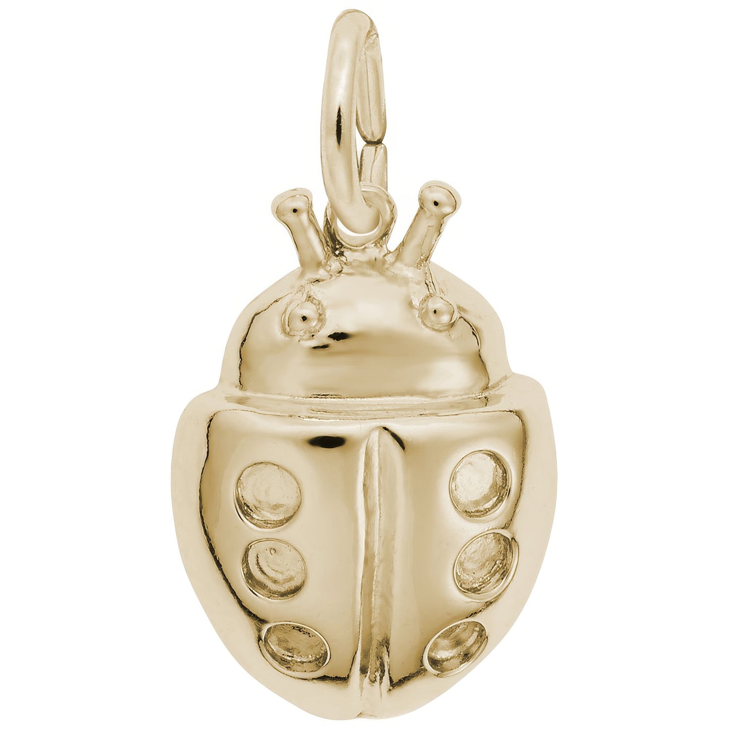 Sterling Silver Ladybug Charm - 18mm x 13mm