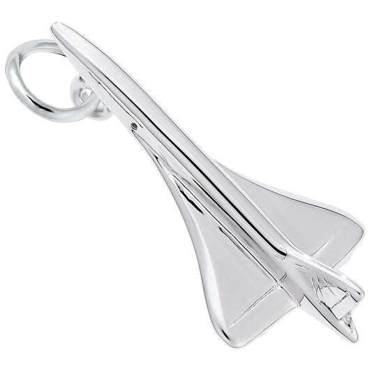 Concorde Jet Charm - Metal - Sterling Silver