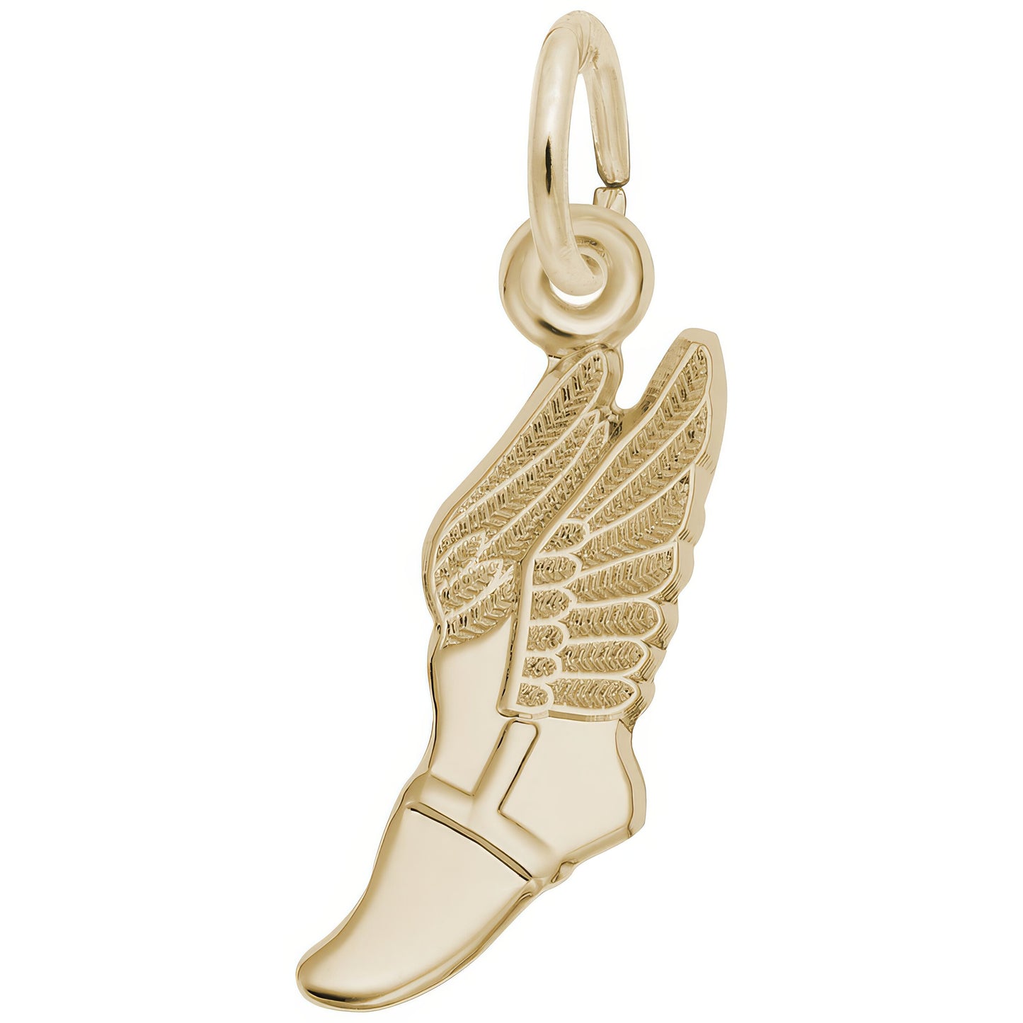 Sterling Silver Winged Shoe Charm - 18mm x 9mm